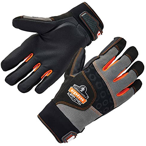 Ergodyne ProFlex 9002 Anti-Vibration Work Gloves, ANSI/ISO Certified, Full Fingered, Medium