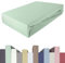 EDDA LUX Spannbettlaken für 20-40 cm hohe Matratzen, 180 x 200-220 bis 200 x 200-220 cm, Öko-Tex, Baumwolle m. 5% Elasthan, Premium Spannbetttuch für Boxspringbett, in Seegrün