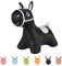 Hoppimals Tootiny Hüpftier, Hüpfpferd, Hüpftier ab 1 Jahre, Perfekt für Gymnastik & Geschicklichkeit für Kinder, Verpackt im Geschenkkarton, inklusive Pumpe - Baby-Hüpfer SCHWARZ