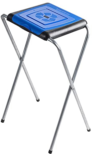KADAX Porte-Sacs Poubelle pour Intérieur et Extérieur, Support Pratique et Efficace pour les Sacs de Recyclage, Facilitant la Gestion des Déchets (Bleu)