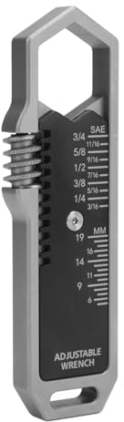 Edelstahl Multitool Verstellbarer Schraubenschlüssel | Tragbarer Multischlüssel Taschenschlüssel | Taschenwerkzeuge Verstellbare Schraubenschlüssel Platzsparend für Heimwerker