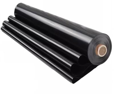 MJHETCY 20s Bache Bassin HDPE Bâche D'étang，sans Danger pour la Vie de Vos Poissons Et de Vos Plantes Membrane Renforcée pour L'aménagement Paysager Pond Skin Liner(Size:6x6m)