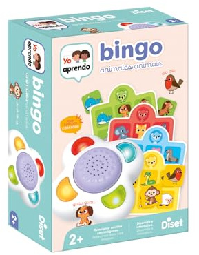 Diset - Yo Aprendo Bingo Animales, Juguete Educativo para niños a Partir de 2 años