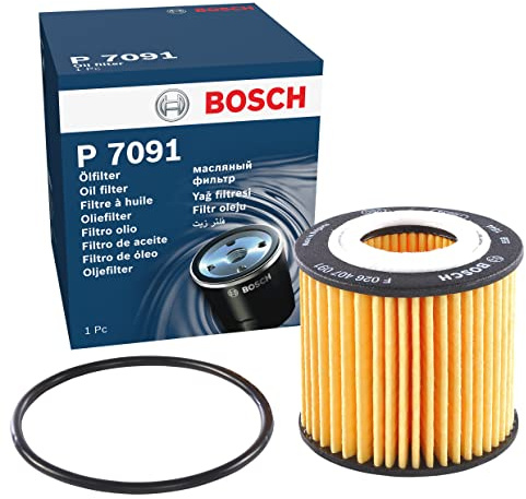 Bosch F 026 407 091 oljefilter | Separerar sot- och metallpartiklar från motoroljan - möjliggör tillförlitlig motorsmörjning