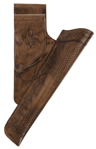 elToro Prime Galanta - Seitenköcher, aus robustem, hochwertigem Glattleder, für Pfeil und Bogen, Mittelalter, Zubehör (Antique)