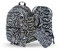 Baagl Schulrucksack Set 5 Teilig für Jungen, Mädchen, Schultasche ab 3. Klasse, Grundschule Ranzen mit Brustgurt, Ergonomischer Schulranzen (Element)