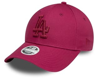 New Era WMNS Metallic Logo 9Forty Adjustable Damen Cap LA Dodgers Magenta, Size:OneSize
