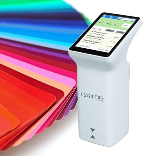 LS173 Bärbar multifunktionell färgmätare, D/8° Touch Scree Färgskillnadsanalysator Färgtestare, 8 mm mätöppning