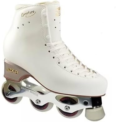 L'Estel Skates - Stivali Edea Overture+Basi Skate Snow White - Inline Figure Skates (Bianco, 255/38)
