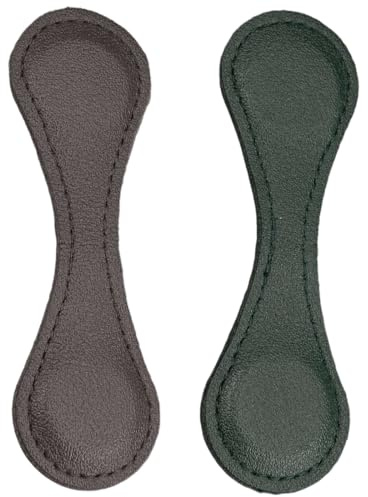 NJCXOLA Lot De 2 Marque-Pages MagnéTiques En Cuir RéTro Vintage Faits à La Main, Accessoires De Lecture Mignons, DéCoration Papeterie, Pour éTudiant Famille Ami éCole Cadeau(Vert + Gris)