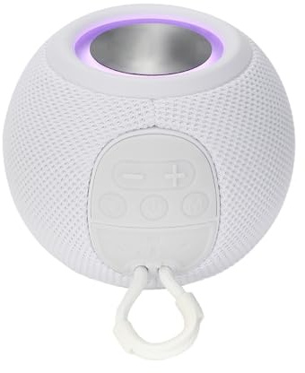 Altavoz Inalámbrico para Exteriores - Altavoz Inalámbrico para Ducha | Reproductor De Audio con Luz Colorida Radio FM USB para Dormitorio Senderismo Hogar Playa Acampada Cocina Viajes Universidad