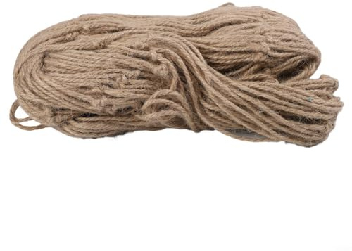 Filet de support vintage en corde de jute pour plantes grimpantes d'intérieur et d'extérieur pour potager, jardin, balcon, décoration murale, 1 m x 5 m (2 x 5 m)