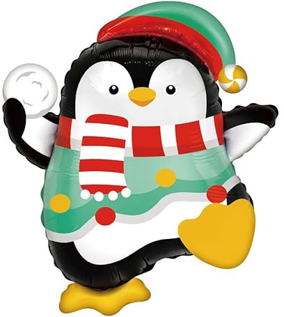 ZZ DISFRAZZES | Globo Foil Pingüino 60x65 cm (Talla Única)