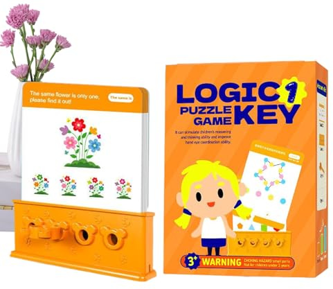 Lógicas para – Tabla De Aprendizaje De La Motricidad con Desafíos De Coincidencia De Forma, Juguete De Desarrollo del Pensamiento Temprano | Juego De Pensamiento Educativo para Niños,
