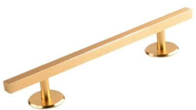 F Fityle Rampa per Ostacoli con Binario per Fingerboard, Ottima aggiunta in Acciaio Inossidabile per parchi, Mini Skateboard con Binario Quadrato, Giochi, Oro 20cmx1.2cm