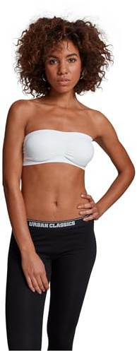 Urban Classics kvinnors damer kuddar bandeau topp, Vit (Vit 220), L