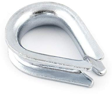 5 pc/s Steel Wire Rope Thimble 14mm galvanised DIN 6899B