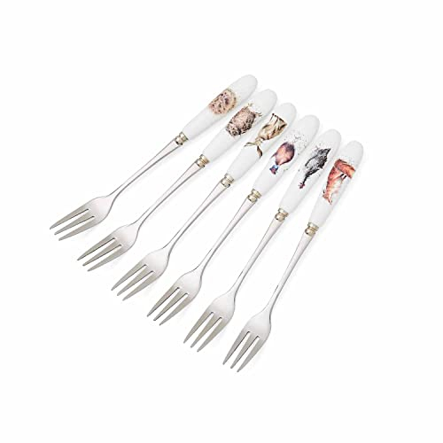 Wrendale Portmeirion Home & Gifts Set di 6 forchette (bianche)