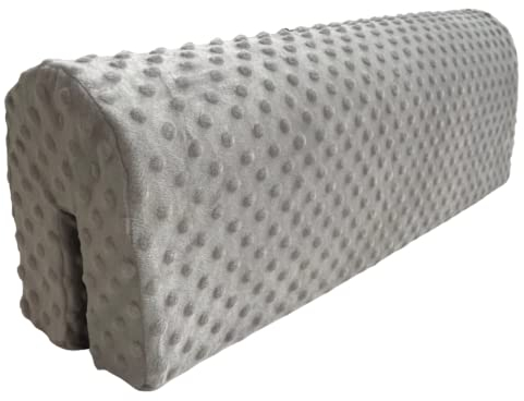 Wonder Space Bettkantenschutz für Kinderbetten, Bettgitter Polsterung Stoßstange - Anti-Kollision | Erhöhte Höhe | Sturzprävention, Einfache Installation Sicherheit Universelle Passform (Grau, 70cm)