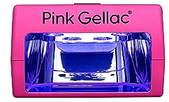 Pink Gellac Kompakt UV Lampe Für Gelnägel Rosa - Mini UV Lampe für Nägel mit Automatischem Timer für Unterwegs - Nagellampe für Nägel in Salonqualität
