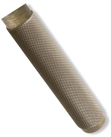 Gedotec manilla para ventana bronce reformada | 1 pieza | MARION | Manilla oscilobatiente sin cilindro de cierre | herraje para ventanas | manilla moderna sobre roseta ovalada | 42 mm de longitud de