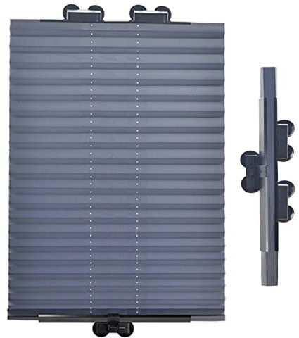 Agashi Sonnenschutz-Verdunkelungsrollos Mit Saugnäpfen, Plissee-Rollos, Thermo-Fensterrollos, Temporäre Rollos, Für Auto-/Bürofenster/70 * 140Cm/27.6 * 55In