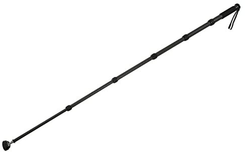 Monopié telescópico de fibra de carbono, máximo estirado 166 cm, procesamiento CNC, 6 secciones para disparos al aire libre