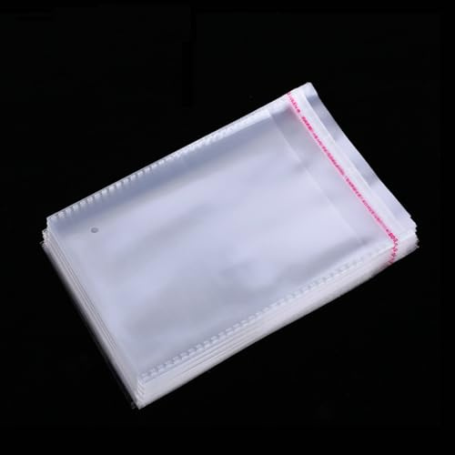 50 Piezas Bolsas Celofán A3 30x45+3cm,Fundas Celofan A3,Bolsa Transparente Embalaje A3 Klebebeutel Sacos Transparentes Autocolantes para Ropa Camisetas Pantalones Documentos