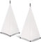 Liseng Lot de 2 coques de support de haut-parleur, support de haut-parleur, trépied, voile, pour salle de répétition DJ, discothèque, scène et trépied, extensibles (sans support), blancs