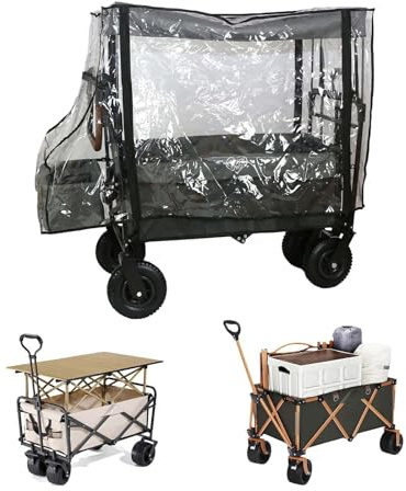 Cubierta de Lluvia para Carrito de Camping,112 * 50 * 76cm | Cubierta de lluvia plegable para carrito de camping,cubierta de lluvia transparente para carrito de camping