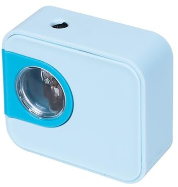 YAOHY Compatto Portatile Elettrico Temperino Con Serbatoio A Mano Temperamatite Di Risparmio Di Lavoro Universale Automatico Di Rotazione Temperini Con Serbatoio(Blu)