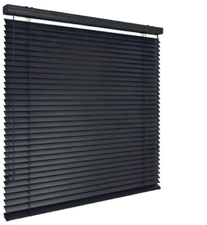 time4blinds – Persienner Fönster Inomhus – Aluminiumspersienner – 1600x2400mm, Vänster Styrning – med Lameller 50mm – Montering på Vägg Eller Tak, med Borrning – för Hemmet & Kontoret – Antracit