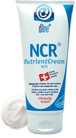 dline NCR-NutrientCream Fettcreme vom Pflegeprofi | 200ml Tube | Feuchtigkeitscreme für trockene bis sehr trockene Haut | Aloe vera, Bienenwachs, Glycerin, Panthenol, Urea, Jojobaöl, Mandelöl