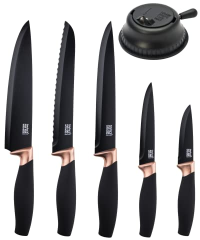 Taylor's Eye Witness TEW-LMS23CBBS11 5PC Brooklyn Knife Set Black