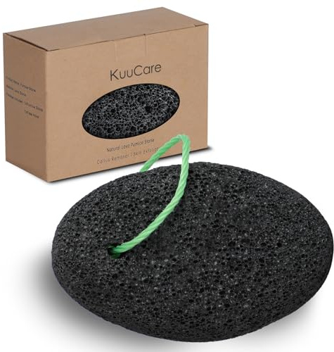 KuuCare Pimpsten för fötter, naturlig jord lavapimpsten – fotfil förhårdnader borttagare för fotklackar, pedikyr exfoliator för död hud, hård hud och fotskrubbare