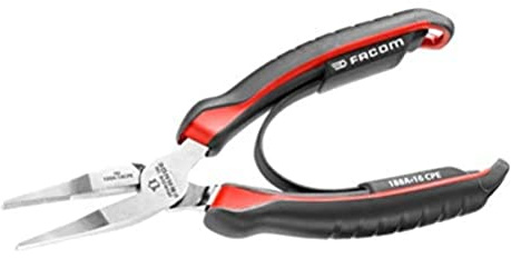 FACOM 188A.16CPE Flat Nose Pliers, Red/Black, 160 mm