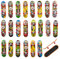 THE TWIDDLERS 24 Mini Finger Skateboards - Give Aways für Jungen, Mitgebsel für Kindergeburtstag, Adventskalender, Mitbringsel, Gastgeschenke