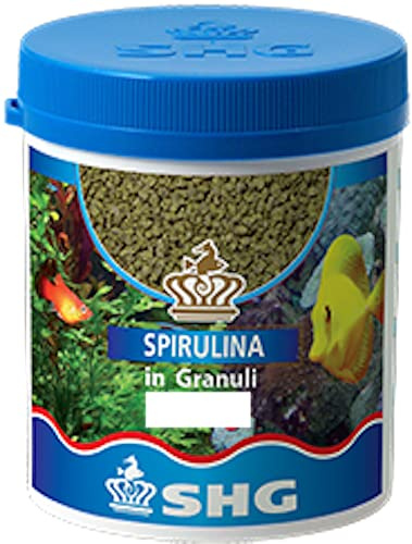 SHG Spirulina i granulat 100 gr växtfoder för fisk akvarium söt och marin