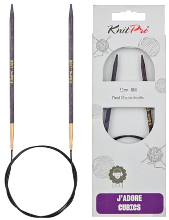 KnitPro J'Adore Cubics Stickor - Fasta rundstickor - 80 cm x 5,00 mm