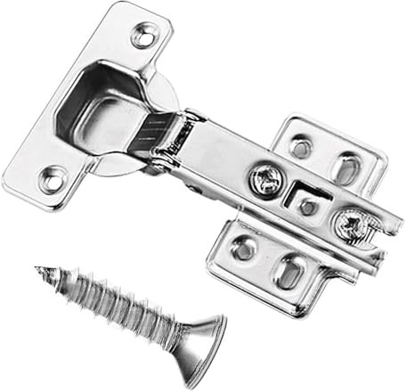 ANBOO Lot de 8 Charnières d'Armoire, Herrajes para Muebles, Bisagras para puertas de armario, bisagra para armario y armario de cocina