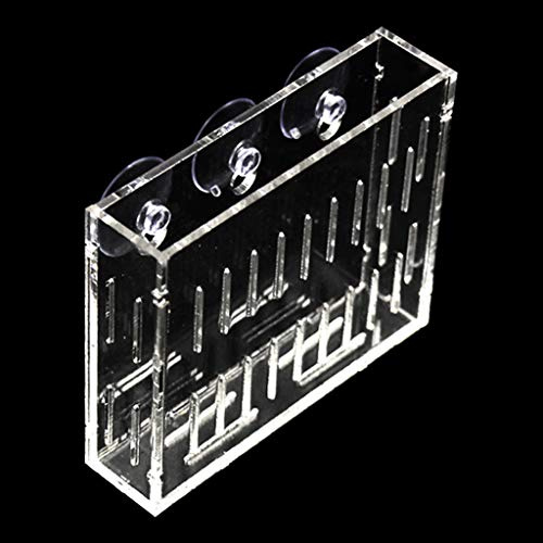MOAIYU Acrylic Wall Hanging Suction Vase Holder Aquarium Planting Cup Fish for Ornament