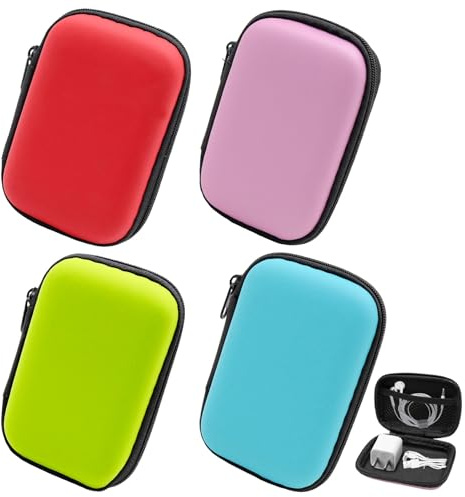 Gittoovo 4 Pcs Playing Card Box, 11.5x7.5x4 cm Playing Card Case for UNO Card Game Holder Storage Box for Standard Size Playing Cards (4 Color)