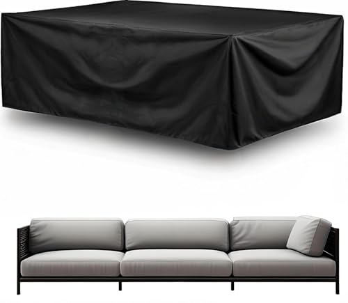 lianyibo Copertura per mobili da giardino, 230 x 125 x 90 cm, impermeabile, protezione dai raggi UV, per tavoli da giardino, mobili da terrazzo, protezione antipioggia e antipolvere, carico pesante
