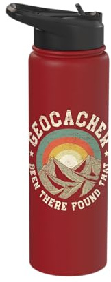 Geocacher Been There Found That Funny Geocaching Cache Stainless Steel Insulated Water Bottle
