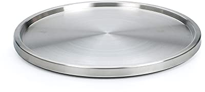 RSVP Turn-1 Lazy Susan, giradischi in acciaio inox, 26,7 cm, pratico in armadio, frigorifero o bancone, per organizzare spezie, cibi in scatola, pentole, padelle, stoviglie, acciaio 18/10