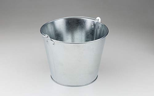 IMC Metal Galvanized Ice Bucket | Large | Silver | 5-Quart | Perfect for Parties and Tailgates