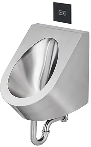 Spülbares Herren-Urinal, 304-Edelstahl-WC, öffentliches Toiletten-Urinal, an der Wand montiertes automatisches Infrarot-Sensor-Hochleistungs-Urinal, Deodorant- und Anti-Verstopfungs-Bar-KTV-Urinal