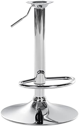 CLP XL-Gestell Für Barhocker I Verstärkte Barhockersäule I 8 X 8 Oder 10 X 10 cm Lochabstand I DIY Barhocker Bis 150 Kg, Farbe:Chrom, Größe:8 x 8 cm