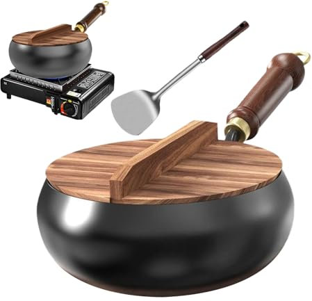 Padella in ferro non rivestita, forgiata a mano con funzione di ritenzione del calore per cucina, diversi stili culinari, ricette, padella in ferro battuto,