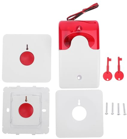 Toddmomy Pulsante di Chiamata di Emergenza per Bagno Campanello di Allarme da Parete Dispositivo Sos per Anziani e Disabili Connessione Immediata Allarme Medico Resistente all Umidità